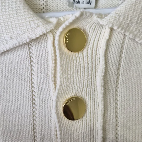 Gucci White Polo with Burgundy-Trim Collar and Hem - Picture 6 of 7